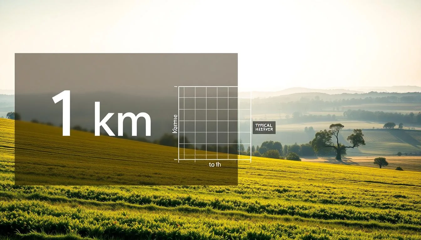 1 km ile to ha?