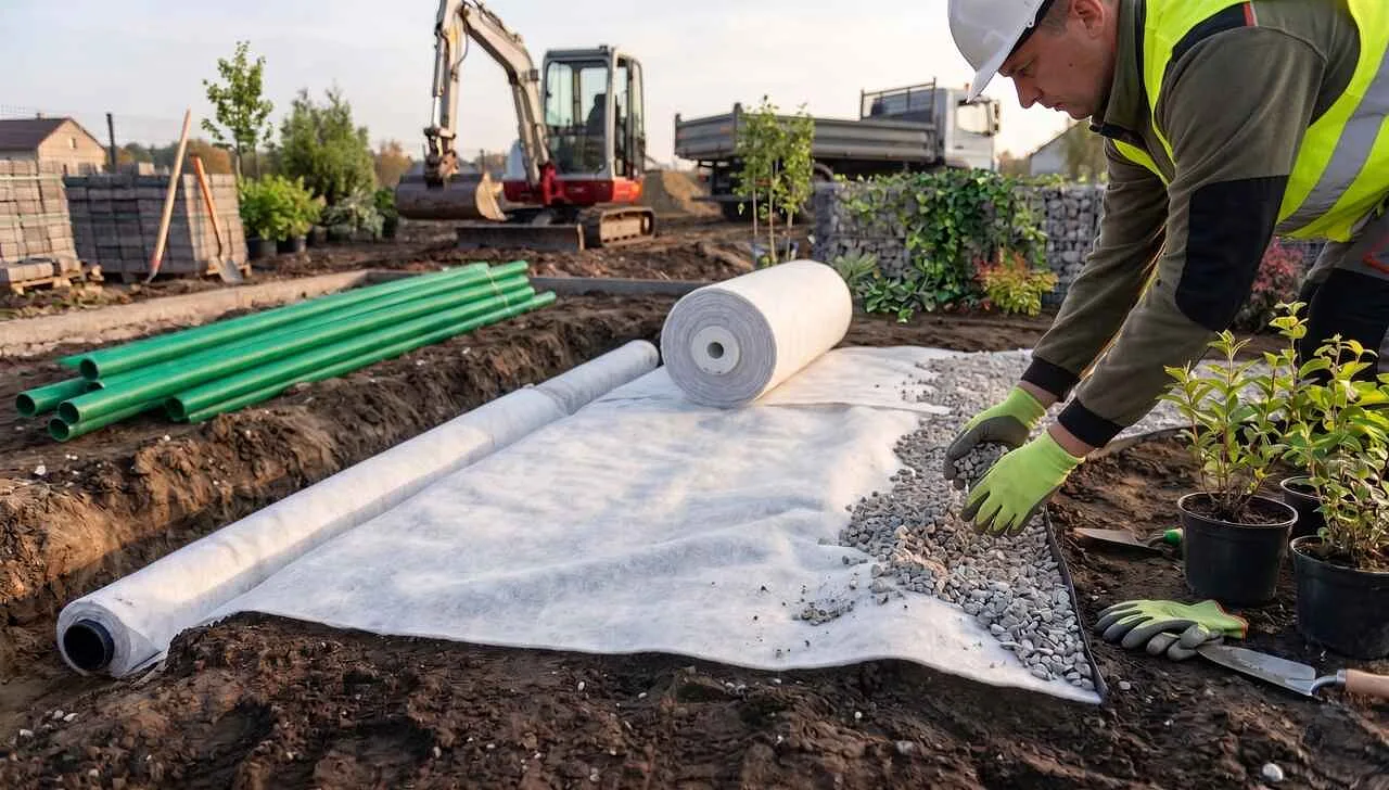 Geowłóknina poliestrowa – niewidoczny fundament Twojej inwestycji. Dlaczego warto ją stosować?